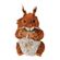 Plyšová hračka Wrendale Designs "Squirrel Fern velká - Veverka