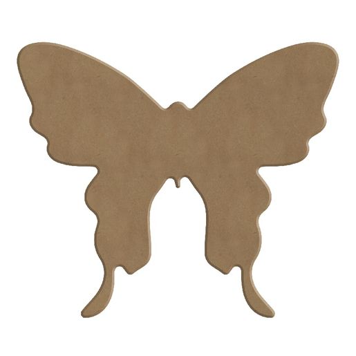 Dřevěný výřez k dekoraci Gomille, 15x13 cm - Motýlek