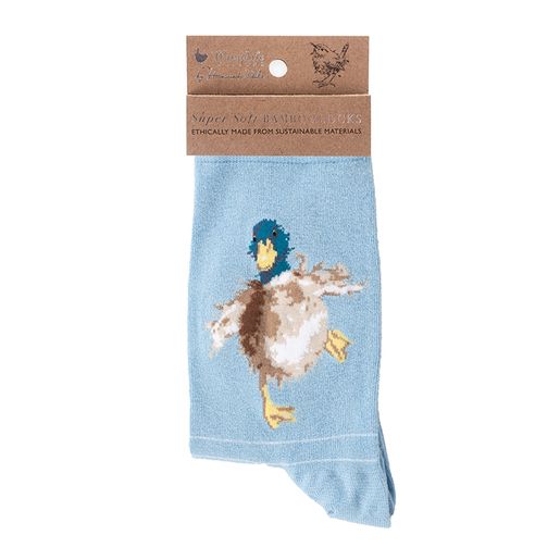 Bambusové ponožky Wrendale Designs "A Waddle and a Quack" - Kachna