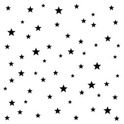 Šablona TCW 6"x6" (15,2x15,2 cm) - Starry Stars