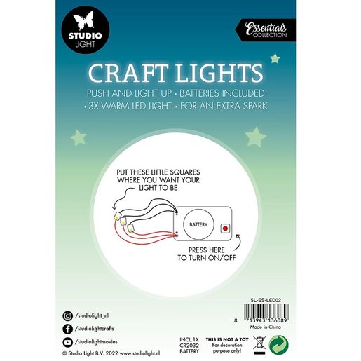 Vánoční světýlka Studio Light na přáníčka - 3  LED světla
