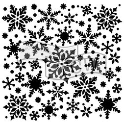 Šablona TCW - Snowflakes - VYBERTE VELIKOST