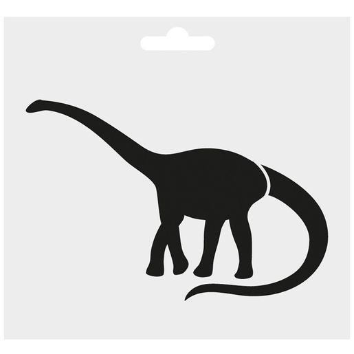 Šablony Aladine, 15x12,5 cm, 6 ks - Dinosauři