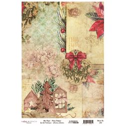 Rýžový papír Cadence, A4 - Romantické Vánoce