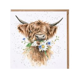 Přání Wrendale Designs "Daisy Coo ", 15x15 cm - Kráva