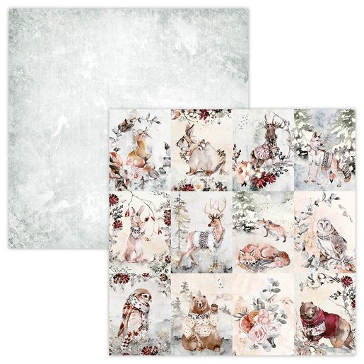 Scrapbooková sada Studio Light, 30,5x30,5 cm, 12 ks - Vánoční les