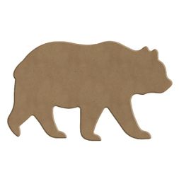 Dřevěný výřez k dekoraci Gomille, 14x9 cm - Medvěd