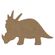 Dřevěný výřez k dekoraci Gomille, 15x10 cm - Triceratops, malý