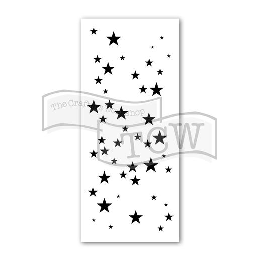 Šablona TCW, Slimline 4"x9", Star Sparkle